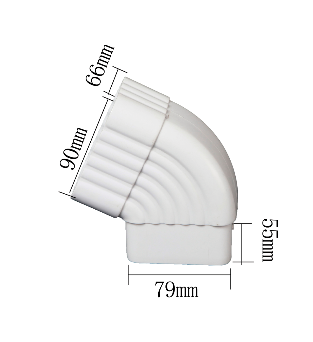 PVC 65 Degrees Square Diverter